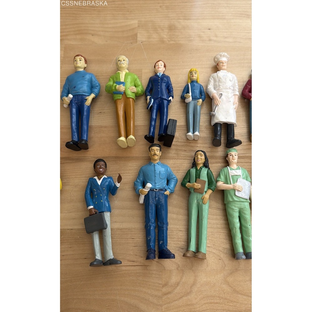 Plastic People Figurine Lot Community Helpers Careers 23 Figures Vintage - Picture 4 of 6